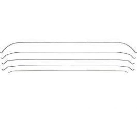 Headliner Bow Set, 2-Door Coupe, 1967-1968