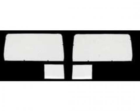 Full Size Chevy Door & Rear Quarter Panel Mylar Water Shields, 2-DoorHardtop, 1963-1964