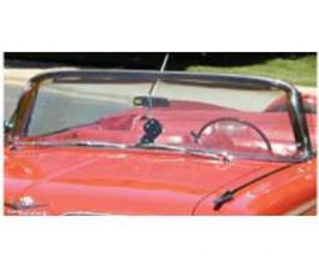 Full Size Chevy Windshield, Clear, 2-Door Hardtop & Convertible, Impala, 1963-1964