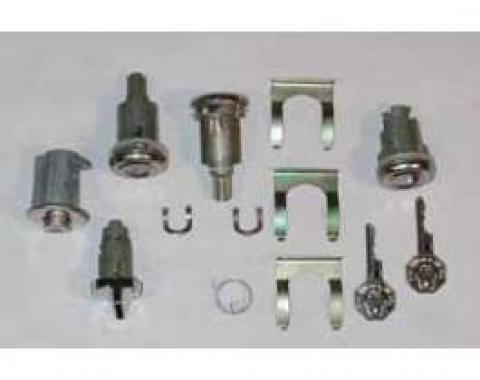 Full Size Chevy Complete Lock Set, All Except 2-Door Hardtop & Convertible, 1958