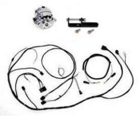 Full Size Chevy Alternator Conversion Kit, Chrome, 1960