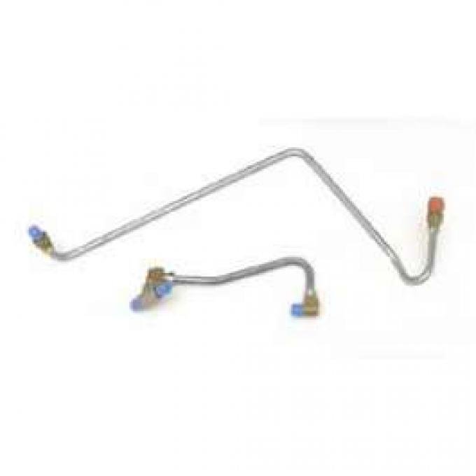 Full Size Chevy Fuel Pump Line To Carburetor Lines, 409ci, With 2 x 4-Barrel, 1962