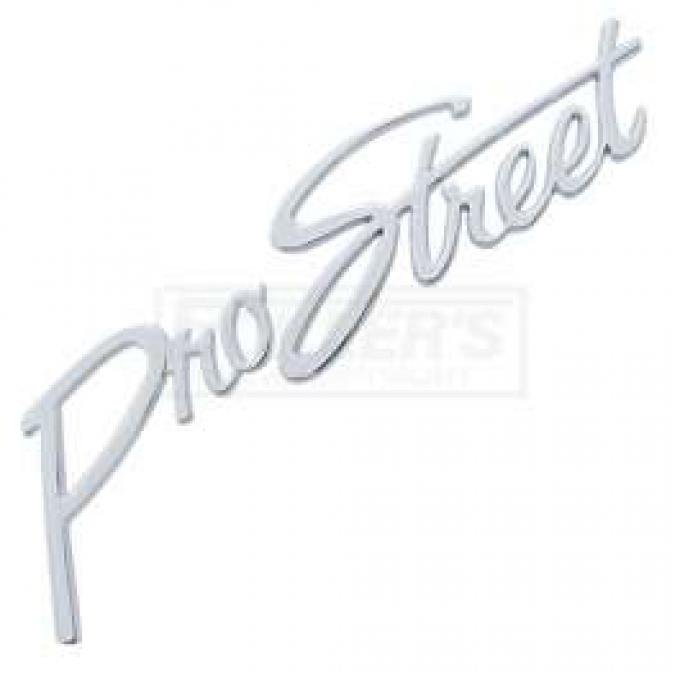 Full Size Chevy Pro Street Script Emblem, Chrome, 1958-1984
