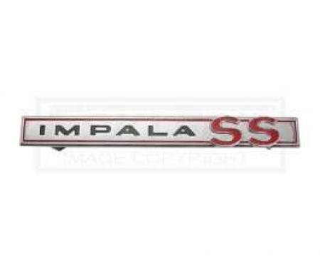 Full Size Chevy Trunk Emblem, Impala SS, 1964