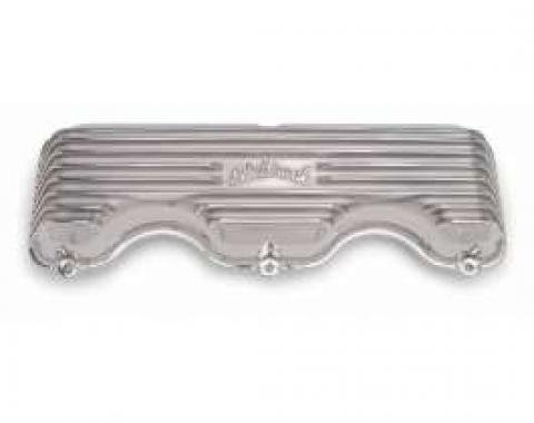 Full Size Chevy Valve Covers, 348 & 409ci, Polished Aluminum, Edelbrock, 1958-1965