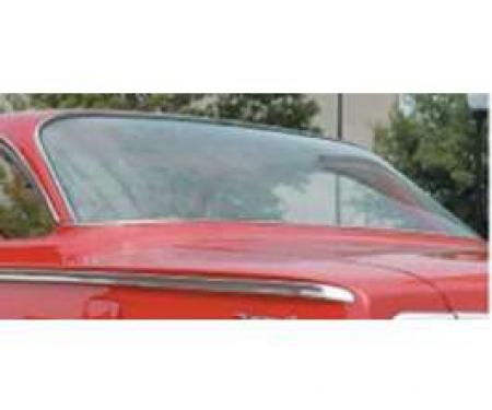 Full Size Chevy Rear Glass, Clear, 2-Door Hardtop, Bel Air, 1961-1962