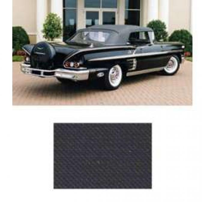 Full Size Chevy Convertible Top, Black, Impala, 1958