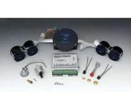 Full Size Chevy Dakota Digital Dash Kit, Blue Or Teal Display, 1959-1960