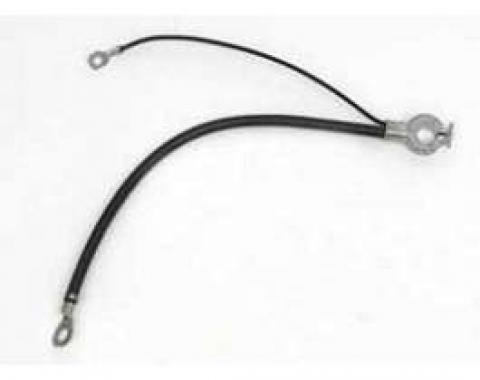 Full Size Chevy Battery Cable, Negative, For Cars With Air Conditioning, 6-Cylinder, 1964-1965