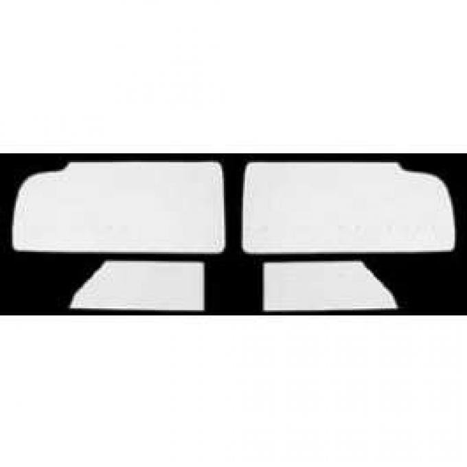 Full Size Chevy Door & Rear Quarter Panel Mylarr Water Shields, 2-Door Hardtop, Impala, 1959-1960