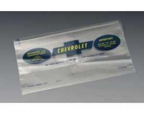 Full Size Chevy Owner's Manual Pouch, Plastic, 1963-1966