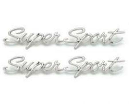 Full Size Chevy Fender Scripts, Impala Super Sport, 1965-1966