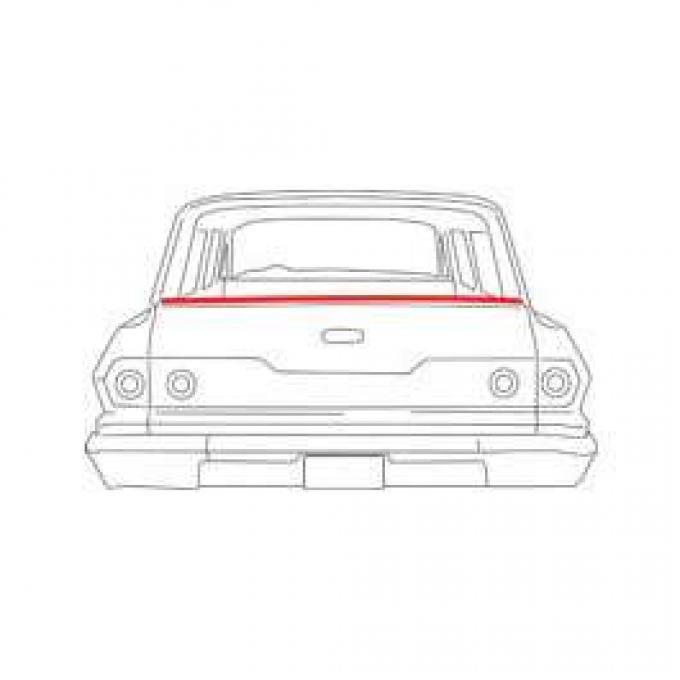 Full Size Chevy Tailgate Outer Weatherstrip, Wagon, Impala, 1963-1964