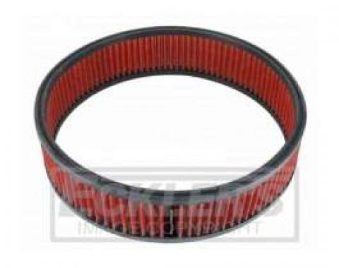 Full Size Chevy Spectre Performance Low Profile Air Box Replacement Filter, Red