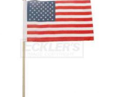 Full Size Chevy Chrome Flag Holder, Replacement American Flag, 1958-1984