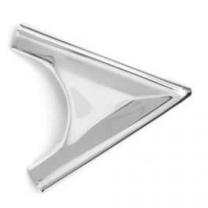 Full Size Chevy Lower Corner Rear Glass Molding, Impala, 1958