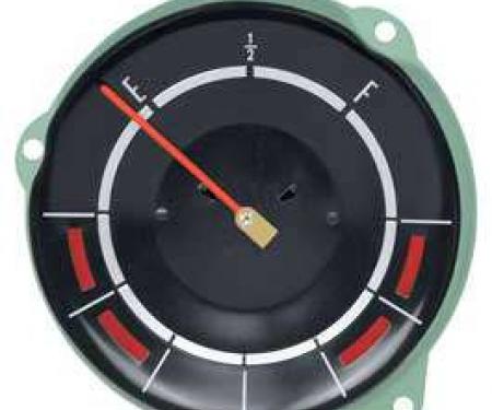 Full Size Chevy Fuel Gauge, With Temp and Alt Warning Lights, 1965