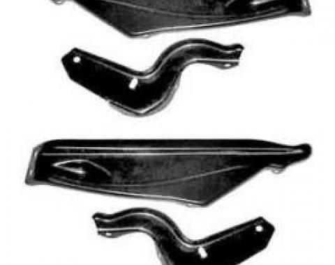 Full Size Chevy Front Bumper Bracket Set, 1966