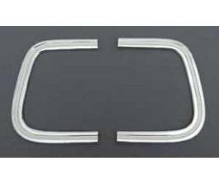 Full Size Chevy Rear Quarter Panel Cove Horseshoe Moldings, Impala, 1964