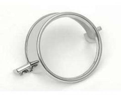 Full Size Chevy Taillight & Back-Up Light Lens Chrome Trim Ring, Driver Quality, 1964