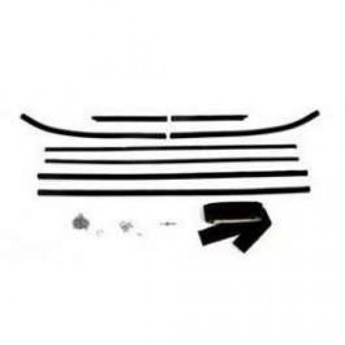 Full Size Chevy Window Felt Kit, 2-Door Hardtop, Impala, 1958