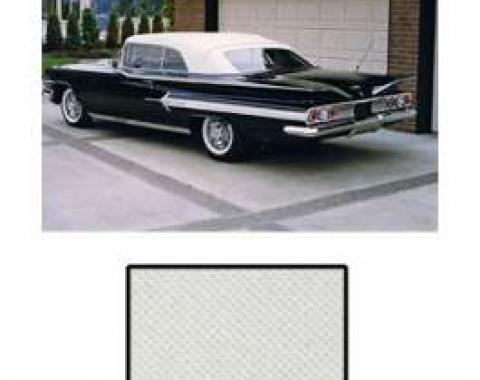 Full Size Chevy Convertible Top, White, Impala, 1959-1960