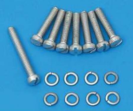 Full Size Chevy Carburetor Screw & Washer Set, 2-Barrel, 1958-1961