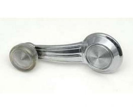 Full Size Chevy Window Handle, With Clear Knob, 1968-1972