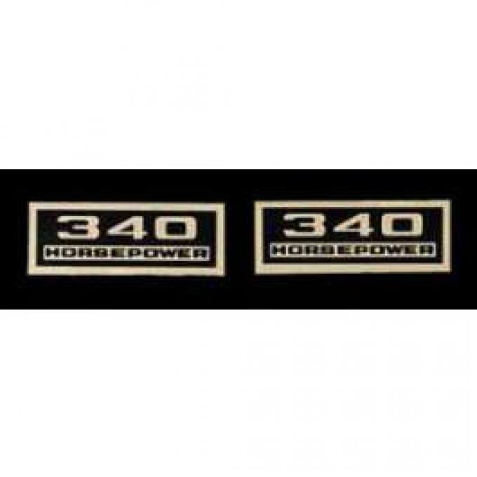 Full Size Chevy Valve Cover Decals, 409ci/340hp, 1963