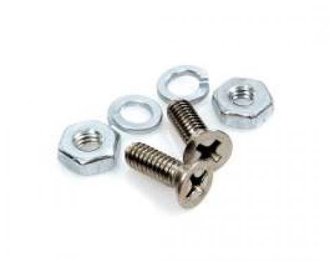 Full Size Chevy Screws For Vertical Quarter Window Fuzzy Channel, 1963-1964
