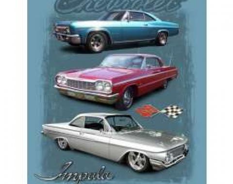 Chevy Impala T-Shirt, "Three Impalas"