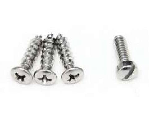 Full Size Chevy Sunvisor Support Screws, 1965-1972