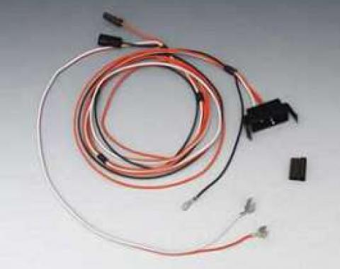 Full Size Chevy Console Wiring Harness, For Cars With Manual Transmission & Factory Warning Lights, 1966