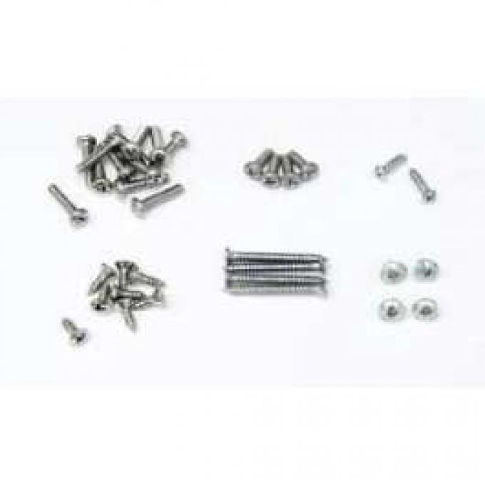 Full Size Chevy Exterior Trim Screw Set, Impala, 1959