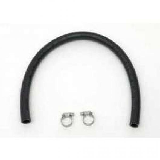 Full Size Chevy Remote Power Steering Reservoir Hose, With Clamps, 1958-1972