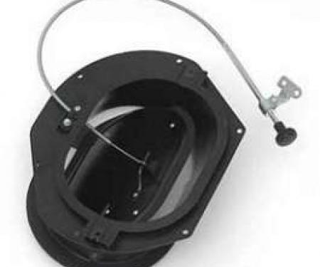 Full Size Chevy Fresh Air Vent Assembly, With Cable & Black Knob, Right, All Except Impala, 1964
