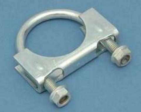 Full Size Chevy Muffler Clamp, 2-1 & 4, Carbon Steel, 1958-1972