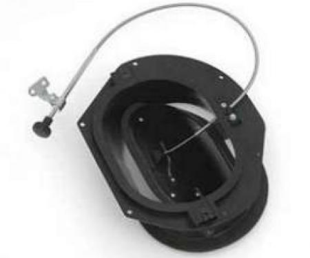 Full Size Chevy Fresh Air Vent Assembly, With Cable & Black Knob, Left, All Except Impala, 1964