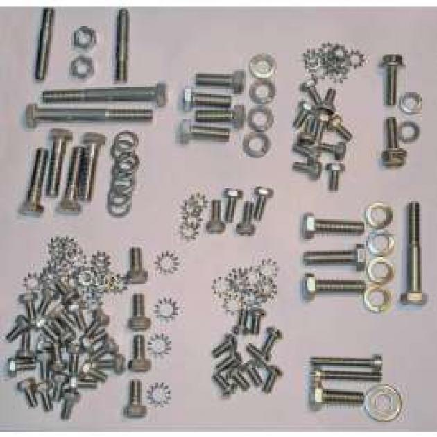 Full Size Chevy Engine Bolt Kit, Stainless Steel, 235ci, Use With