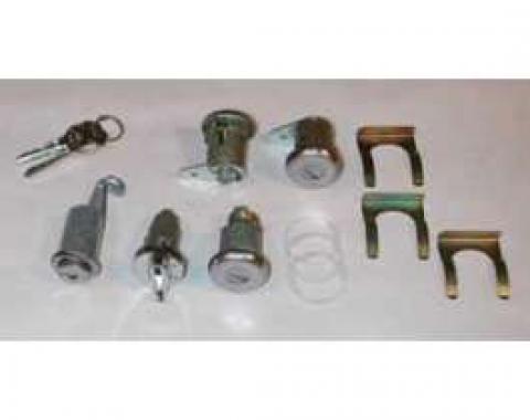 Full Size Chevy Complete Lock Set, All Except 2-Door Hardtop & Convertible, 1964