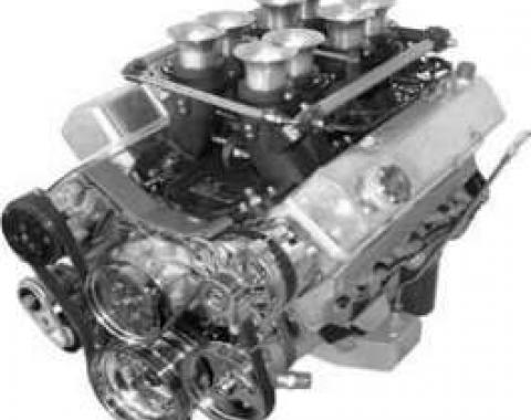 Full Size Chevy Serpentine Drive System, Small Block, With Power Steering, Bright Finish Package, FrontRunner, Vintage Air, 1958-1972