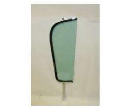 Full Size Chevy Vent Glass Assembly, Left, Green Tinted, Impala & Bel Air Hardtop & Convertible, 1959-1960