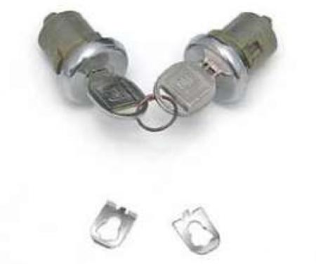 Full Size Chevy Door Locks, With Original Style Keys, 2 & 4-Door, 1965-1966