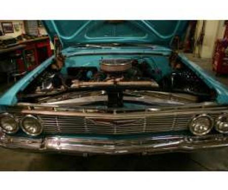 Full Size Chevy Core Support Filler Panels, Polished, 1961