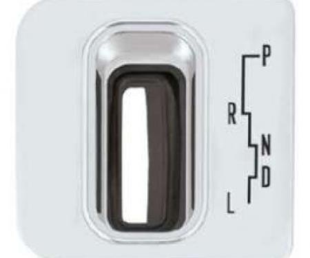 Full Size Chevy Console Shifter Plate, For Cars With Powerglide Automatic Transmissions, Impala Super Sport, 1963