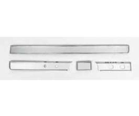 Full Size Chevy Dash Trim Set, For Cars Without Air Conditioning, Impala, 1965-1966