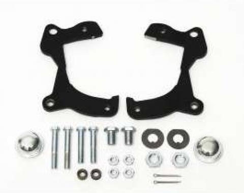 Full Size Chevy Front Disc Brake Bracket Kit, 1958