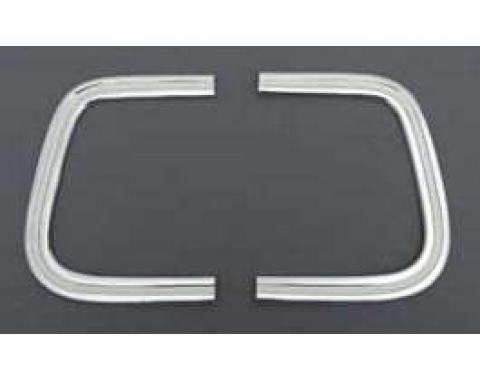 Full Size Chevy Rear Quarter Panel Cove Horseshoe Moldings, Impala, 1964