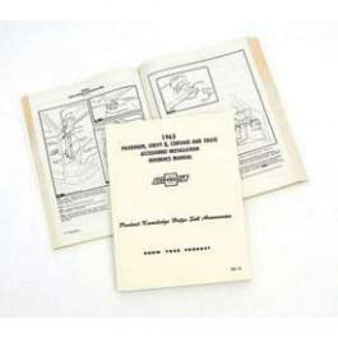 Full Size Chevy Accessory Installation Reference Manual, 1963
