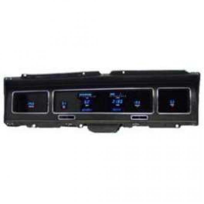 Full Size Chevy Dakota Digital Dash, Blue Or Teal Display, Impala & Caprice, 1968